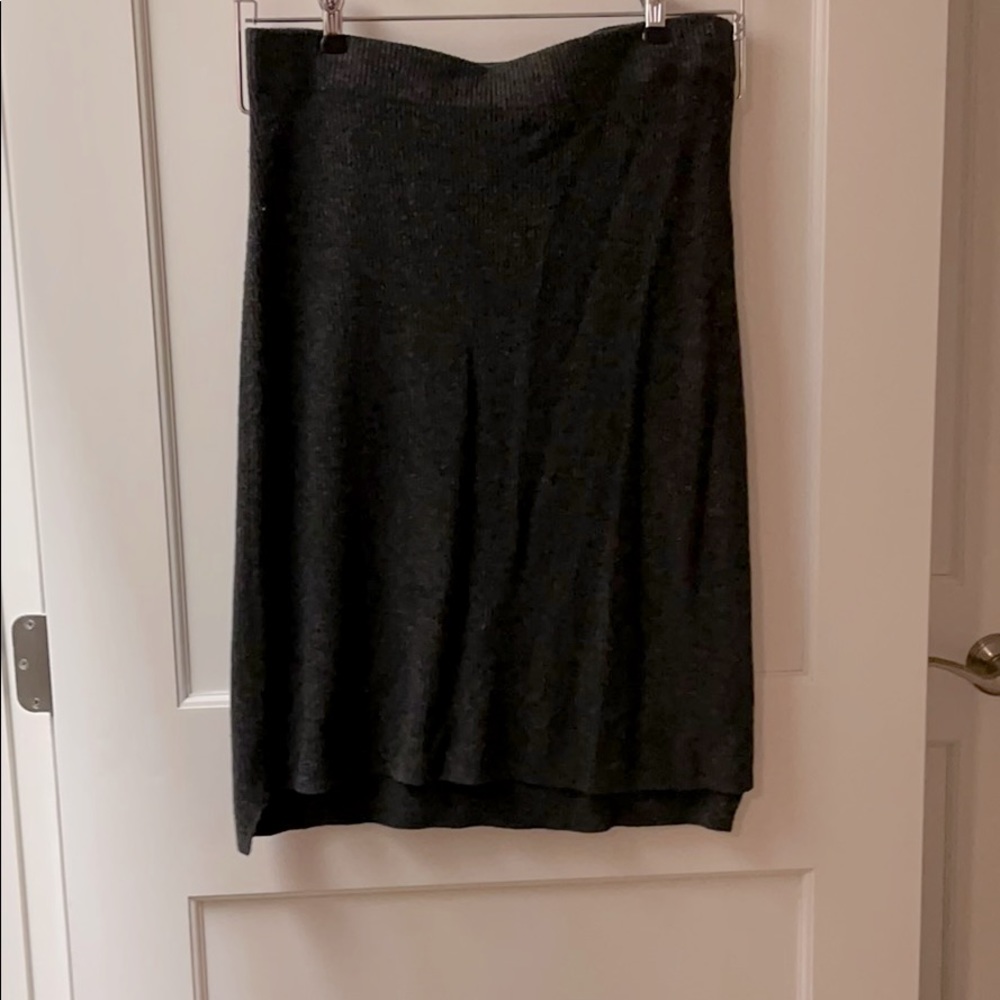 Madewell knit cozy gray skirt